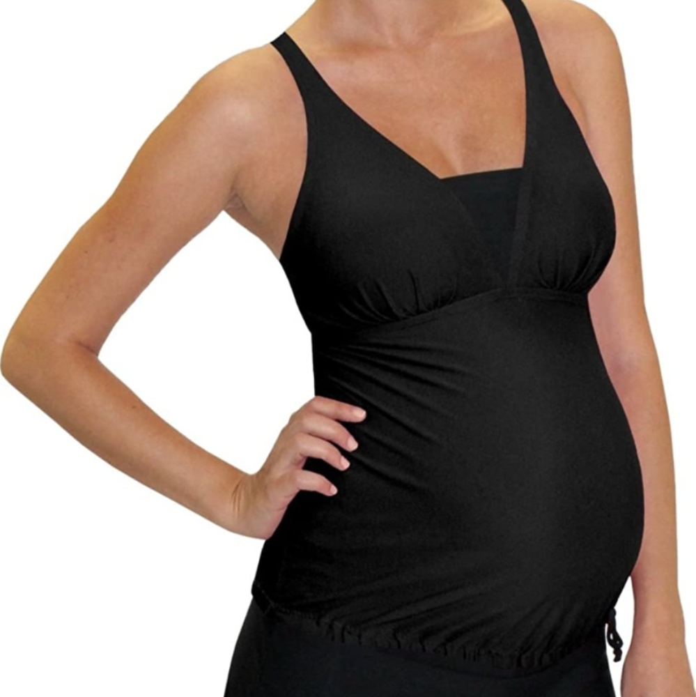 Mermaid Maternity Swim, Top and Bottom, Size L